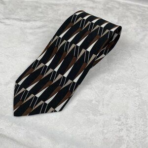 The Tie Man Of Raleigh Neck Tie Mens 56x4 Multicolor Geometrical 35124